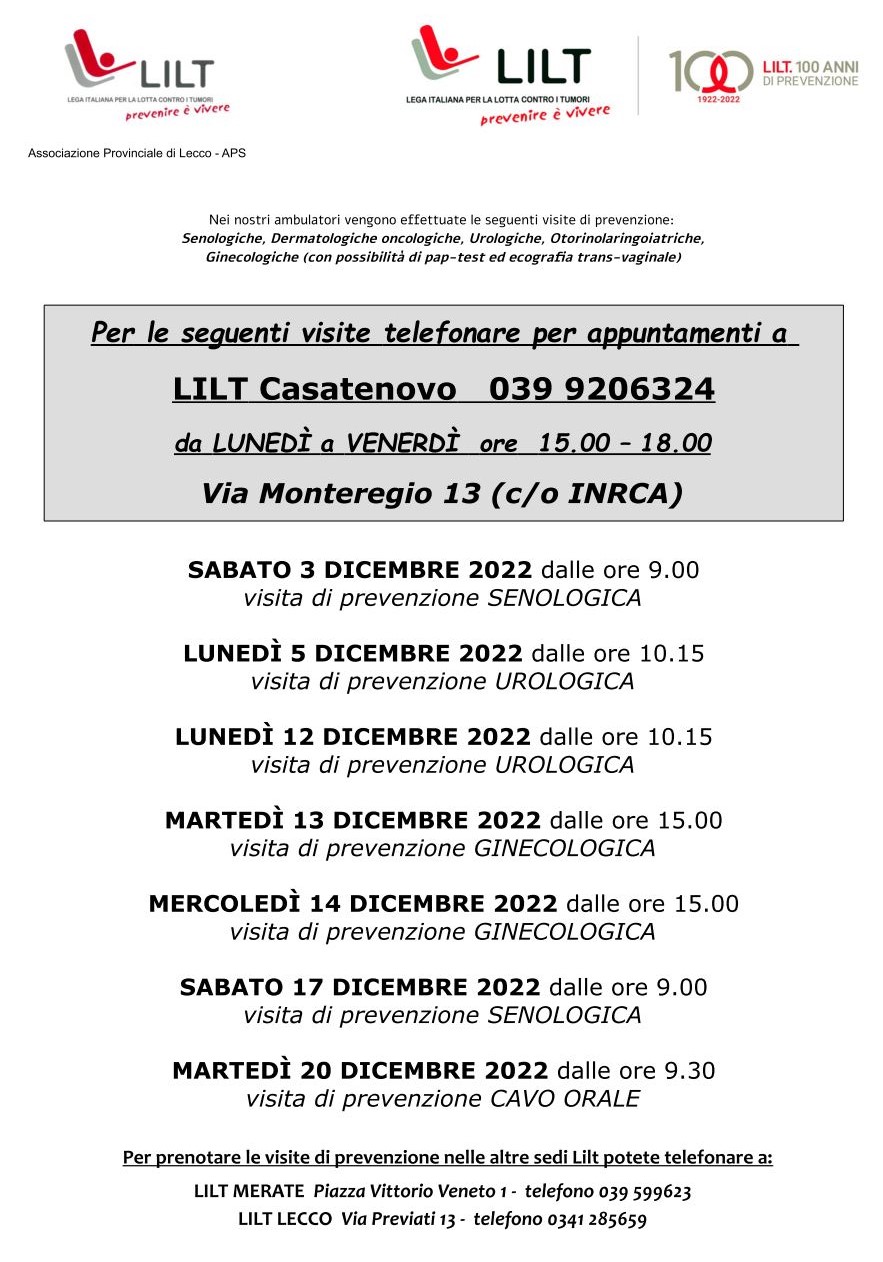 Visite dicembre 2022